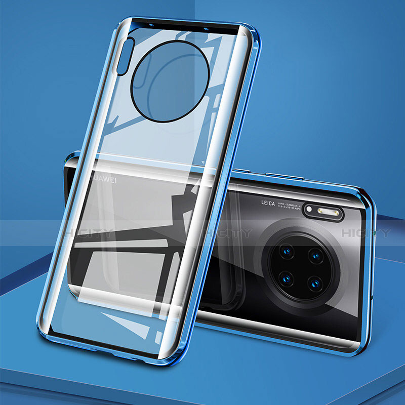 Custodia Lusso Alluminio Laterale Specchio 360 Gradi Cover T08 per Huawei Mate 30 Pro 5G