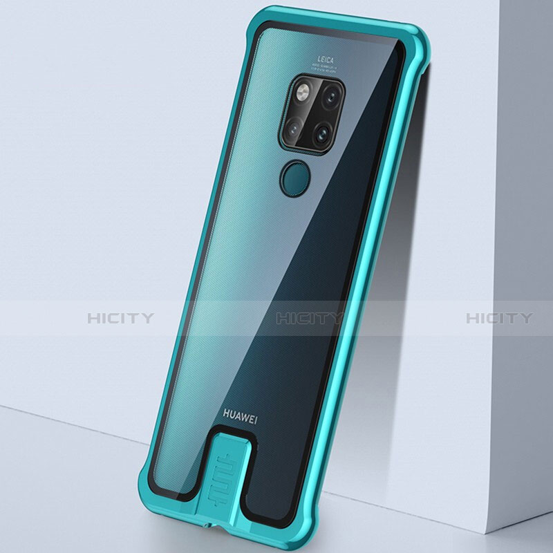 Custodia Lusso Alluminio Laterale Specchio 360 Gradi Cover T09 per Huawei Mate 20