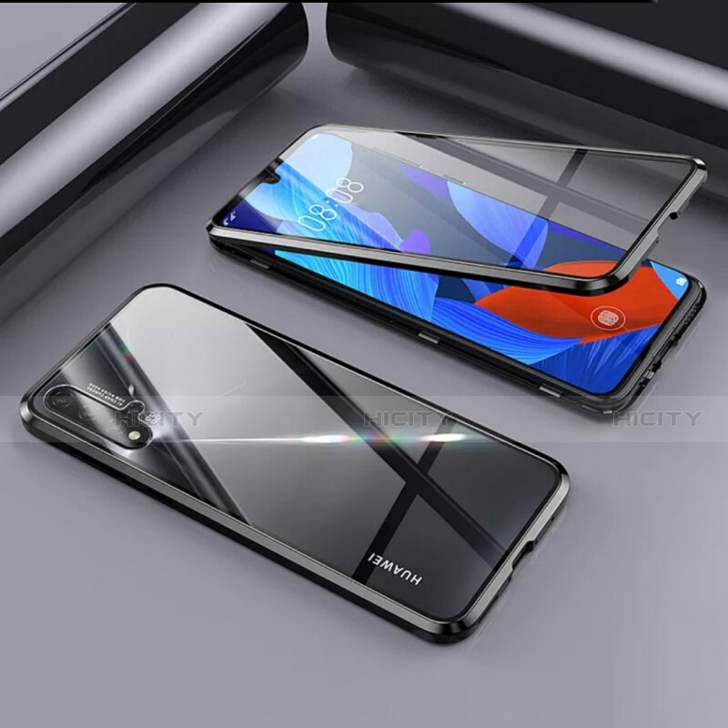 Custodia Lusso Alluminio Laterale Specchio 360 Gradi Cover T09 per Huawei Nova 5