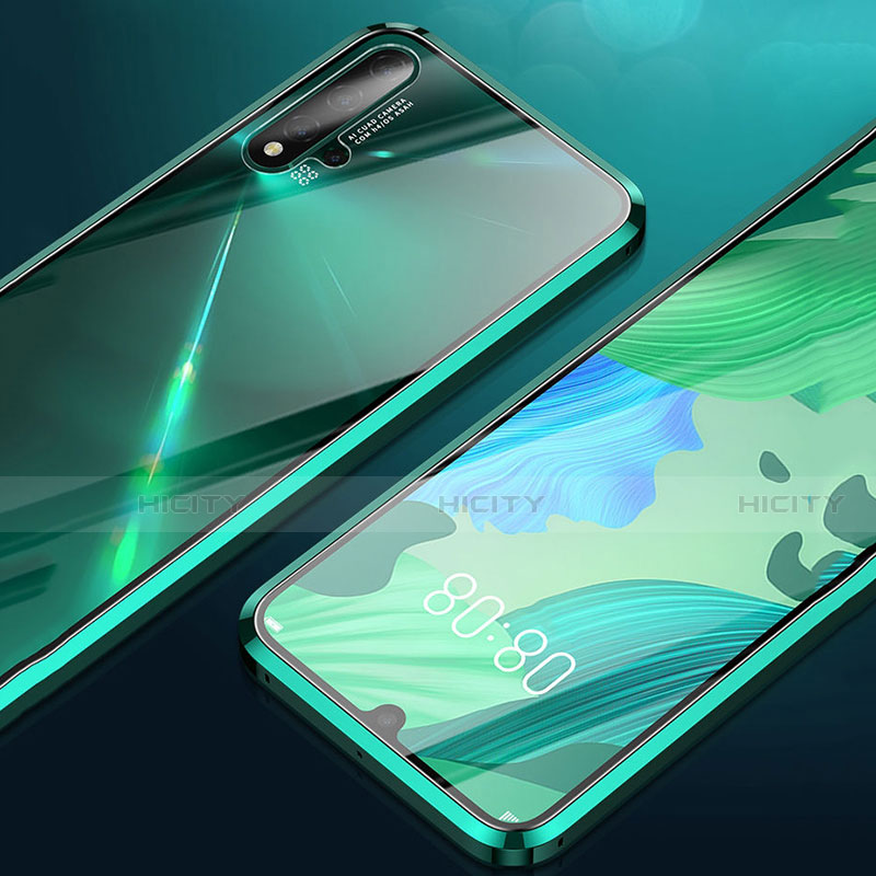 Custodia Lusso Alluminio Laterale Specchio 360 Gradi Cover T09 per Huawei Nova 5 Pro