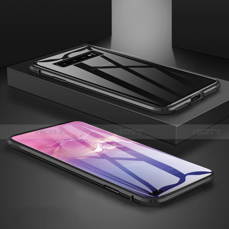 Custodia Lusso Alluminio Laterale Specchio 360 Gradi Cover T09 per Samsung Galaxy S10 Plus