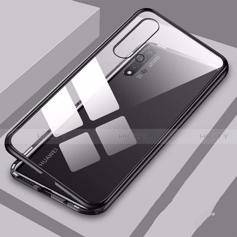 Custodia Lusso Alluminio Laterale Specchio 360 Gradi Cover T10 per Huawei Nova 5