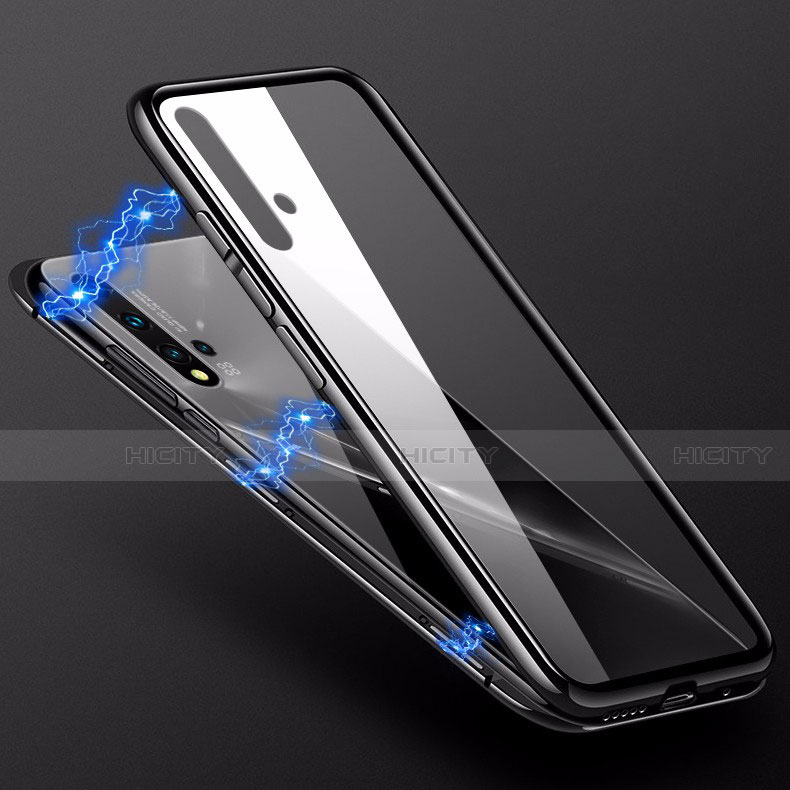 Custodia Lusso Alluminio Laterale Specchio 360 Gradi Cover T10 per Huawei Nova 5