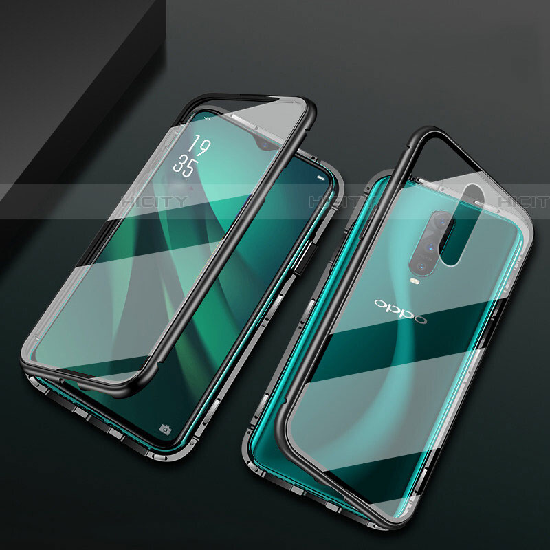 Custodia Lusso Alluminio Laterale Specchio 360 Gradi Cover T10 per Oppo RX17 Pro