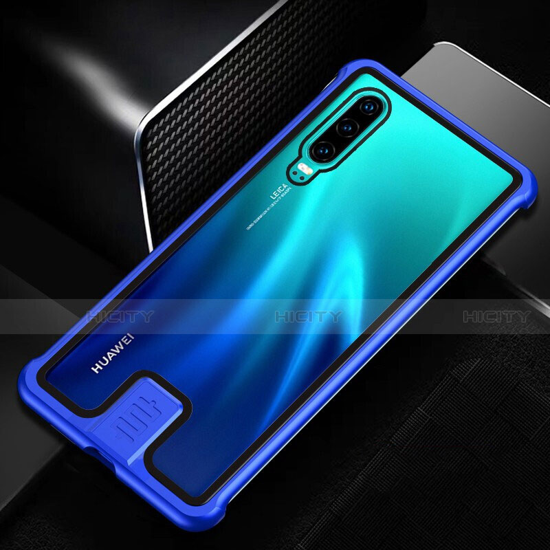 Custodia Lusso Alluminio Laterale Specchio 360 Gradi Cover T11 per Huawei P30