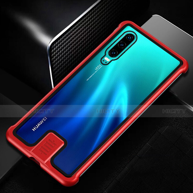 Custodia Lusso Alluminio Laterale Specchio 360 Gradi Cover T11 per Huawei P30