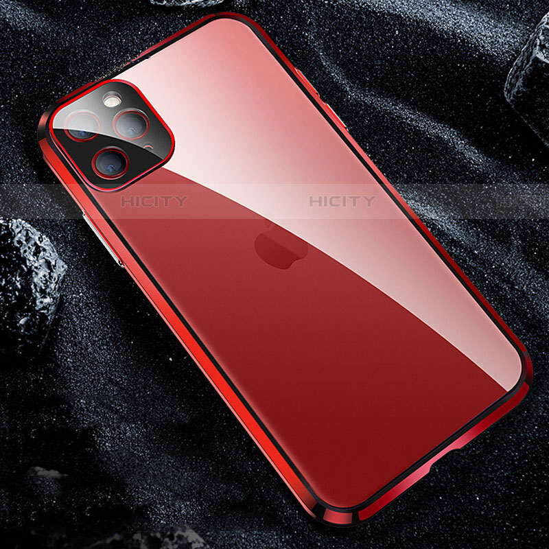 Custodia Lusso Alluminio Laterale Specchio 360 Gradi Cover T12 per Apple iPhone 11 Pro Max