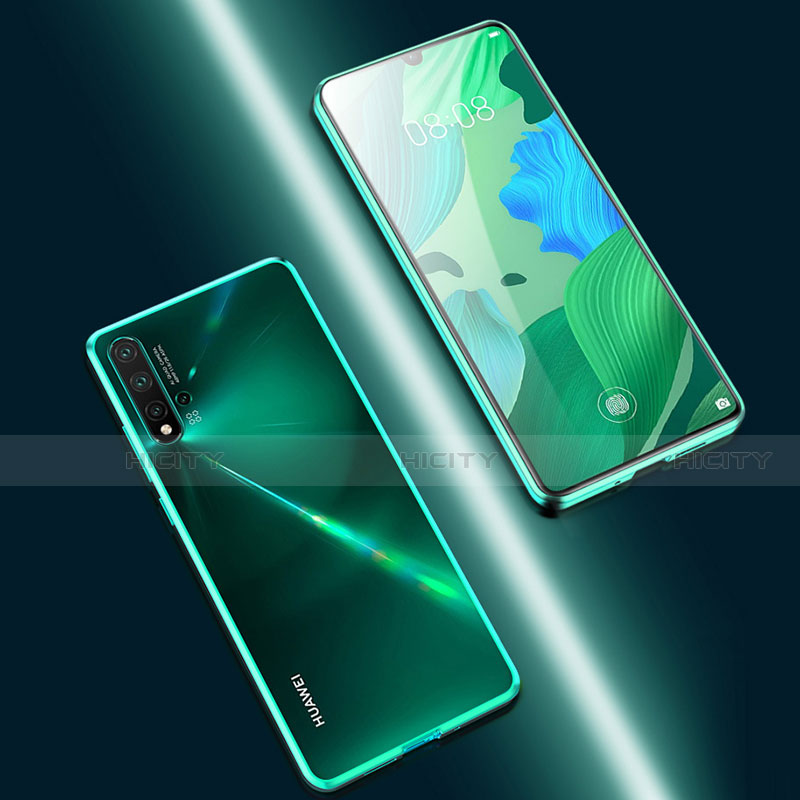 Custodia Lusso Alluminio Laterale Specchio 360 Gradi Cover T15 per Huawei Nova 5 Pro