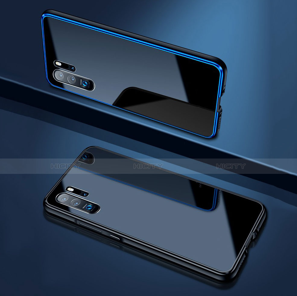 Custodia Lusso Alluminio Laterale Specchio Cover M03 per Huawei P30 Pro