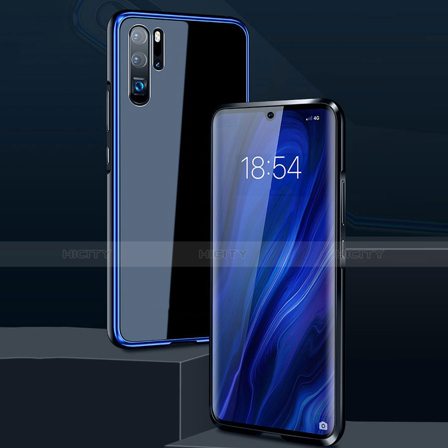 Custodia Lusso Alluminio Laterale Specchio Cover M03 per Huawei P30 Pro New Edition