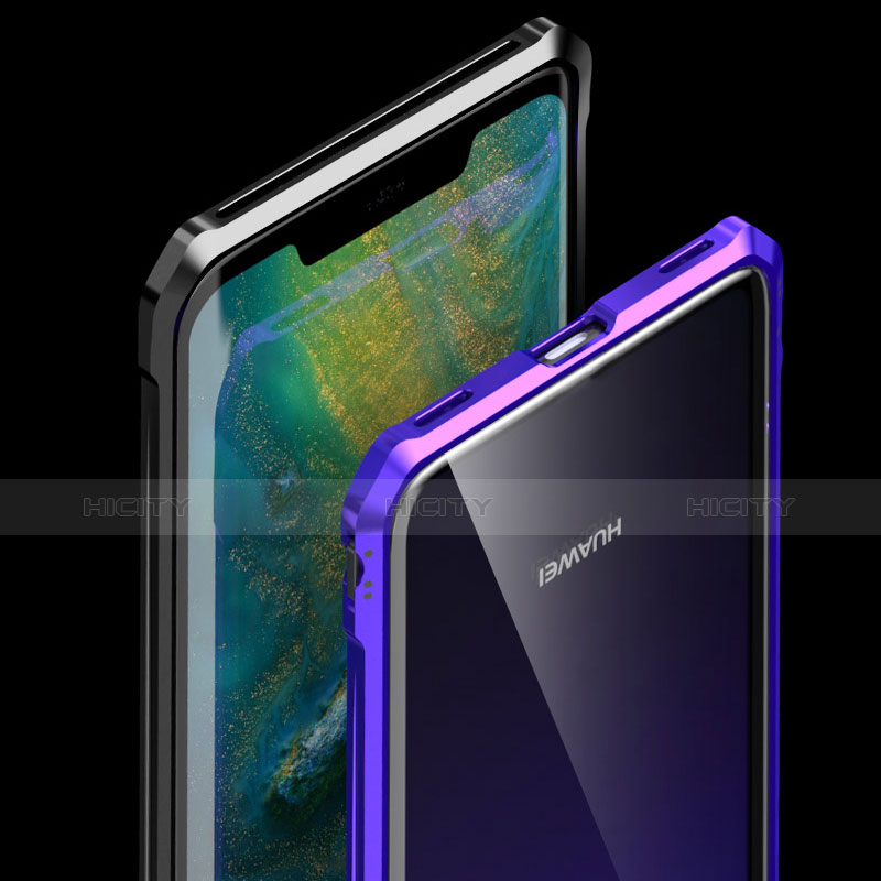 Custodia Lusso Alluminio Laterale Specchio Cover per Huawei Mate 20 Pro