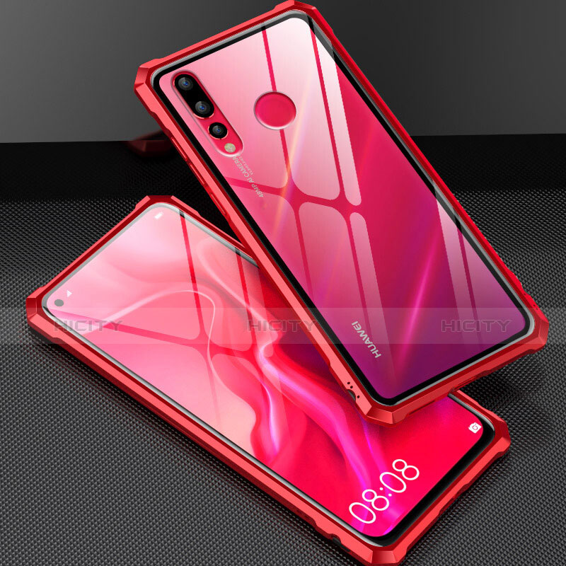 Custodia Lusso Alluminio Laterale Specchio Cover per Huawei Nova 4