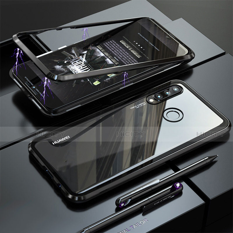 Custodia Lusso Alluminio Laterale Specchio Cover per Huawei Nova 4e