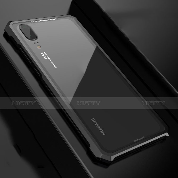 Custodia Lusso Alluminio Laterale Specchio Cover per Huawei P20