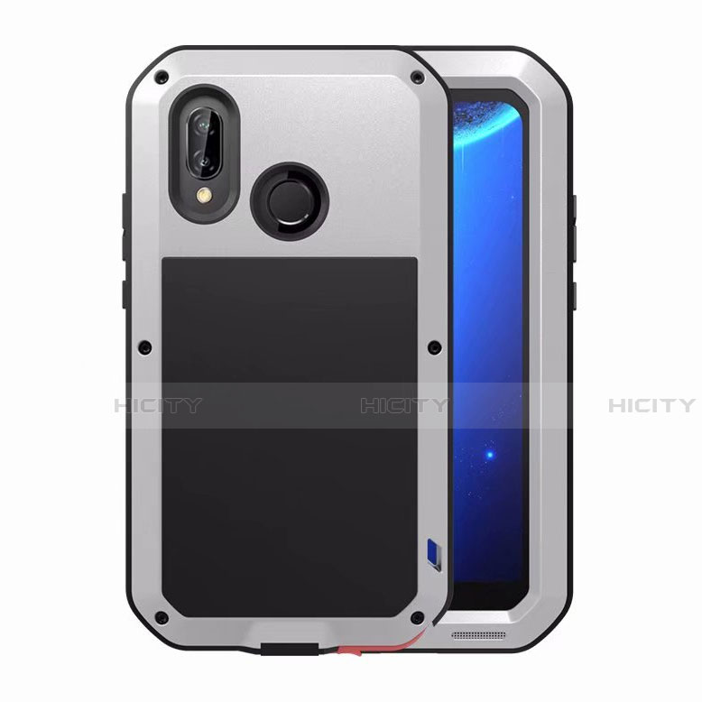 Custodia Lusso Alluminio Laterale Specchio Cover per Huawei P20 Lite