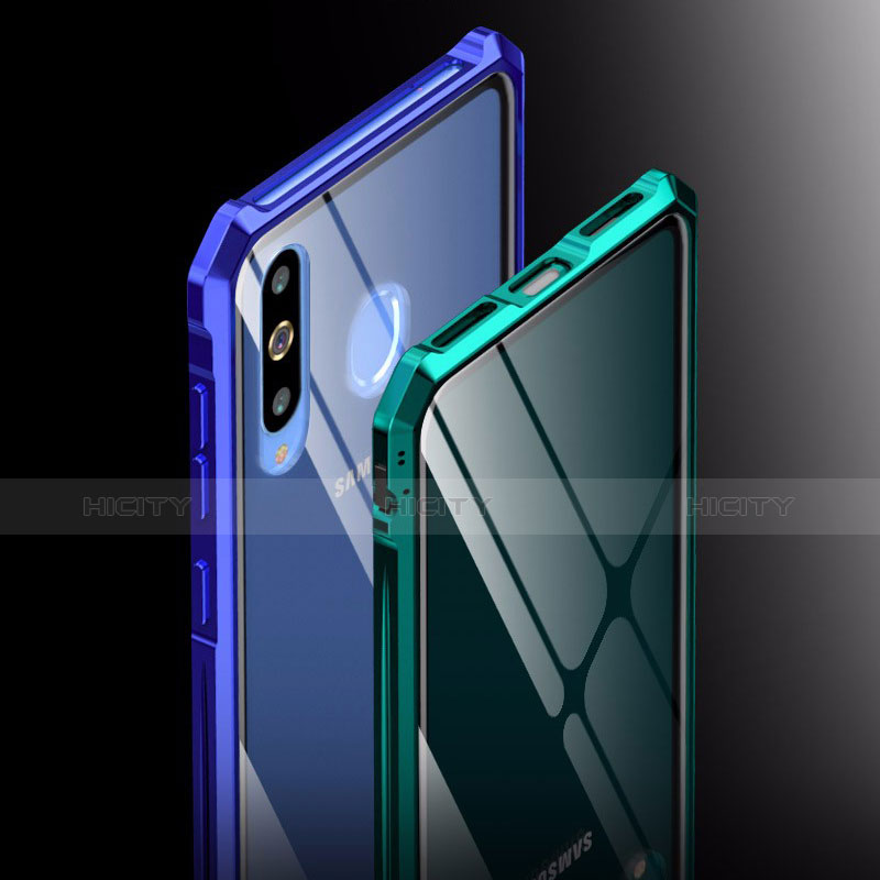 Custodia Lusso Alluminio Laterale Specchio Cover per Samsung Galaxy A8s SM-G8870