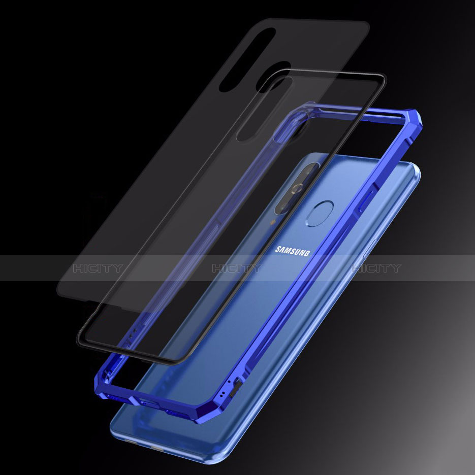 Custodia Lusso Alluminio Laterale Specchio Cover per Samsung Galaxy A8s SM-G8870