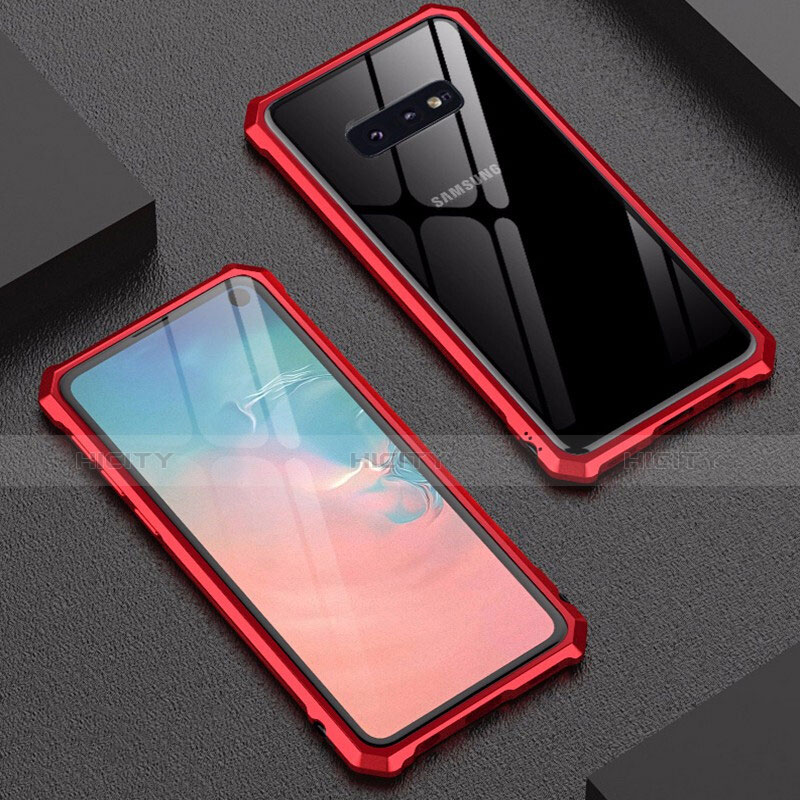 Custodia Lusso Alluminio Laterale Specchio Cover per Samsung Galaxy S10e