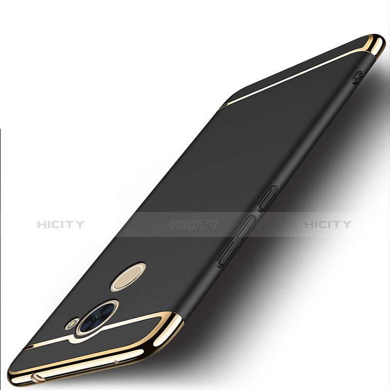 Custodia Lusso Alluminio per Huawei Enjoy 7 Plus Nero