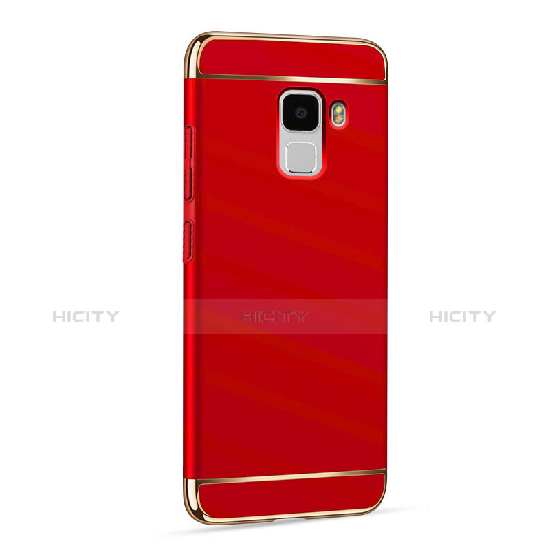 Custodia Lusso Alluminio per Huawei Honor 7 Dual SIM Rosso