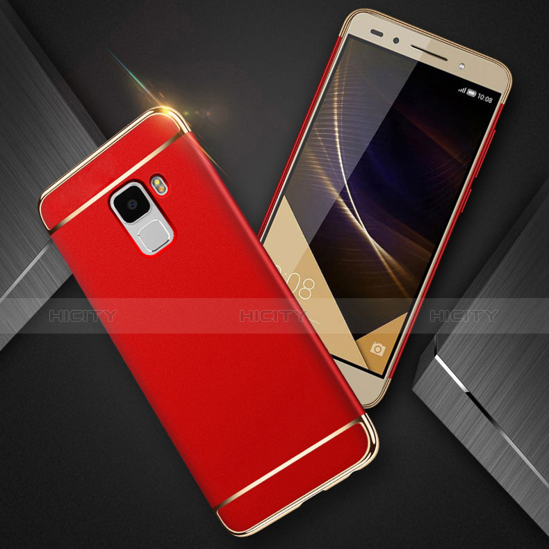 Custodia Lusso Alluminio per Huawei Honor 7 Rosso