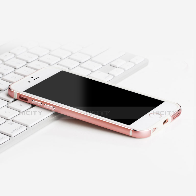 Custodia Lusso Laterale Alluminio per Apple iPhone 6S Rosa