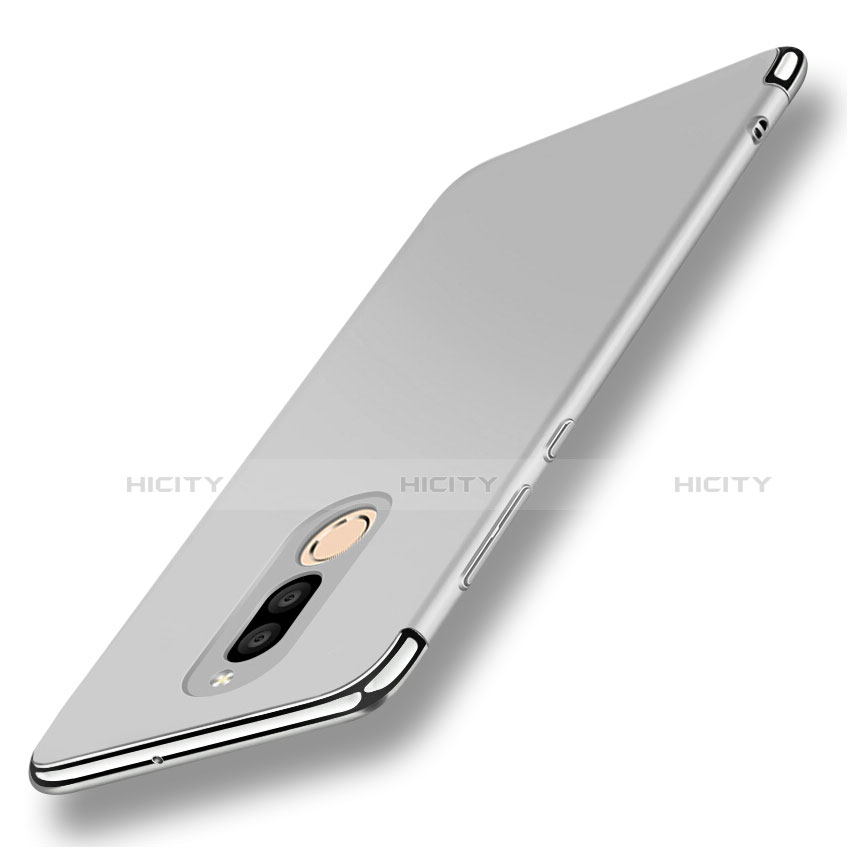 Custodia Lusso Metallo Laterale e Plastica Cover con Anello Supporto A01 per Huawei G10 Argento