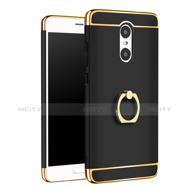 Custodia Lusso Metallo Laterale e Plastica Cover con Anello Supporto A01 per Xiaomi Redmi Pro