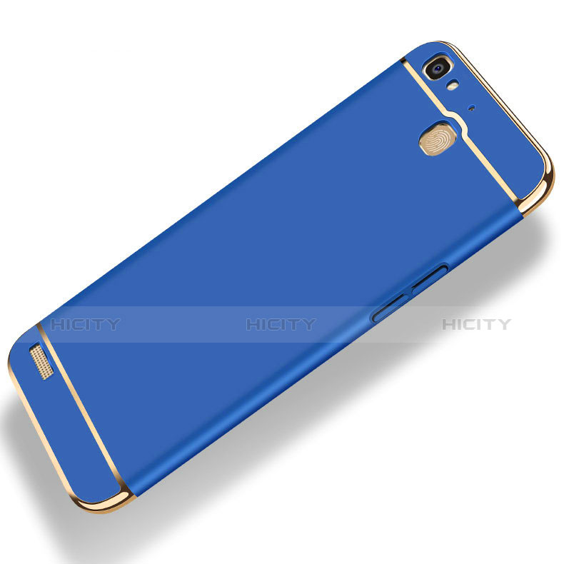 Custodia Lusso Metallo Laterale e Plastica Cover con Cordoncino per Huawei Enjoy 5S