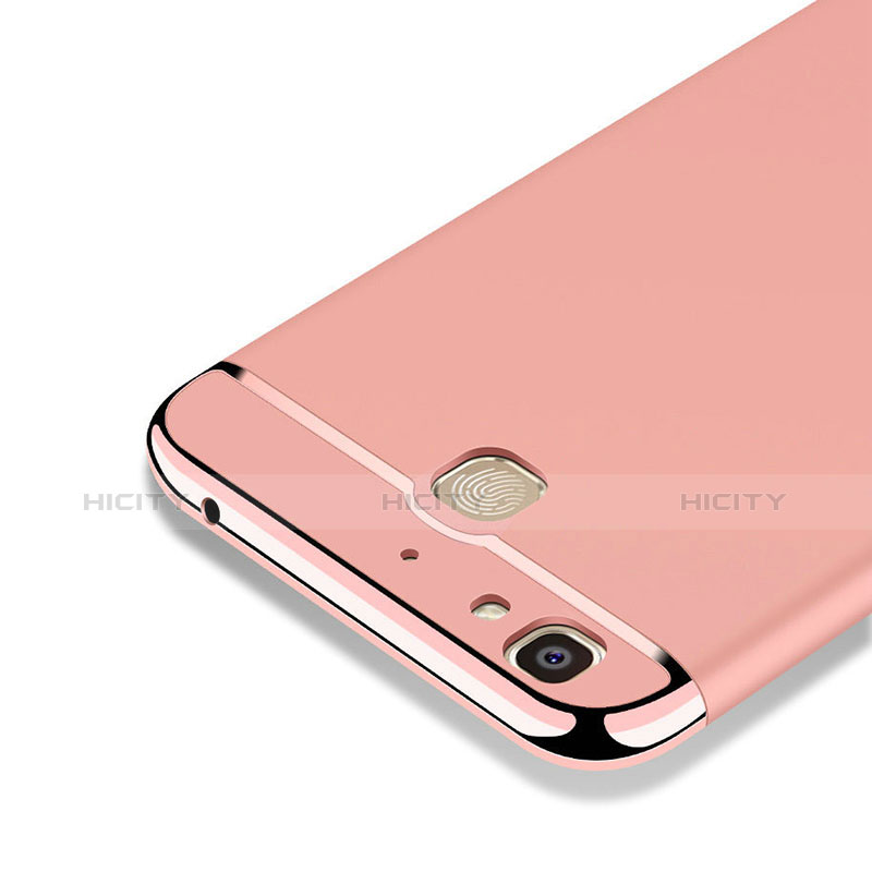 Custodia Lusso Metallo Laterale e Plastica Cover con Cordoncino per Huawei Enjoy 5S