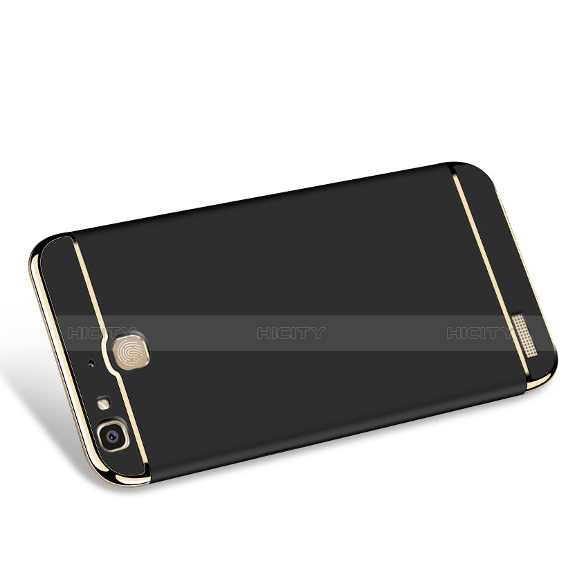 Custodia Lusso Metallo Laterale e Plastica Cover con Cordoncino per Huawei Enjoy 5S