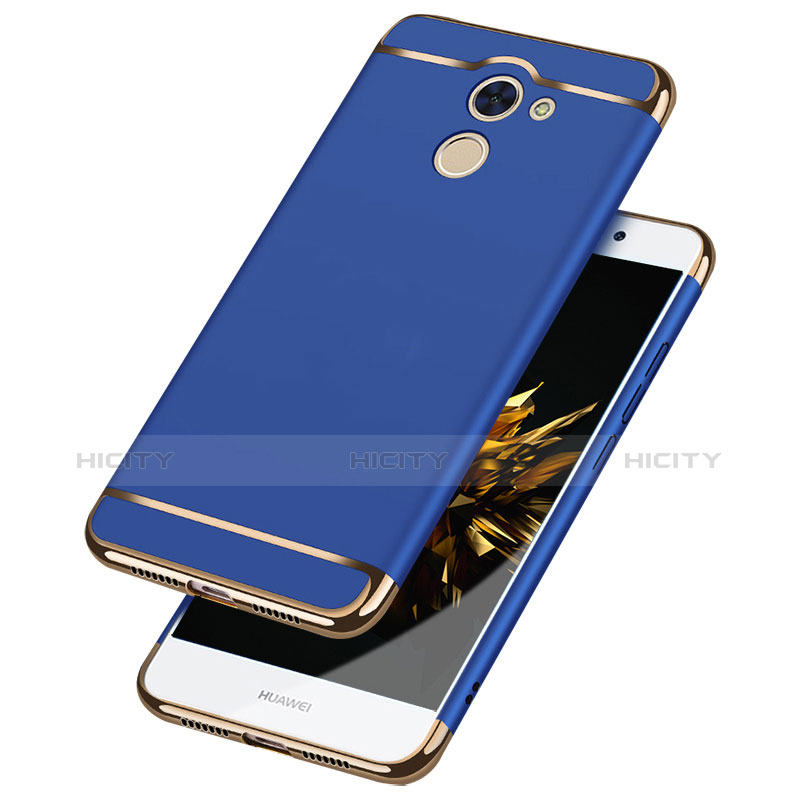 Custodia Lusso Metallo Laterale e Plastica Cover con Cordoncino per Huawei Enjoy 7 Plus