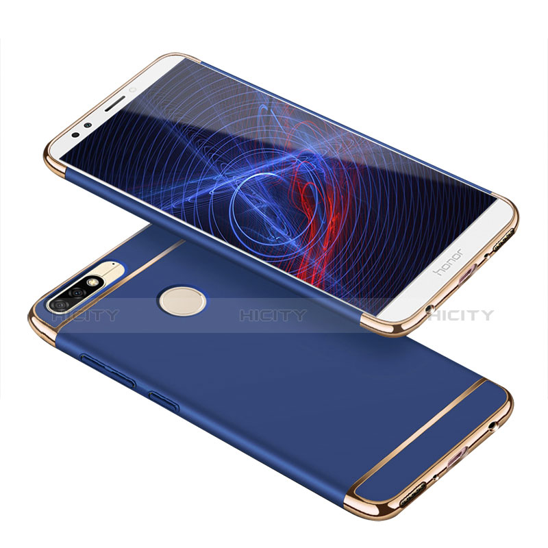 Custodia Lusso Metallo Laterale e Plastica Cover con Cordoncino per Huawei Enjoy 8