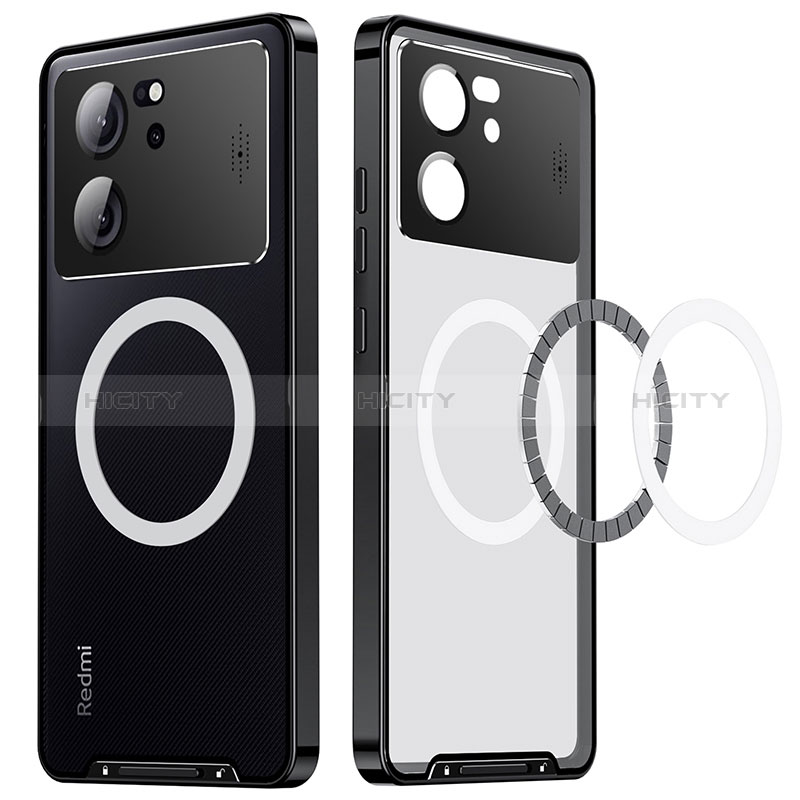 Custodia Lusso Metallo Laterale e Plastica Cover con Mag-Safe Magnetic LK1 per Xiaomi Redmi K60 Ultra 5G