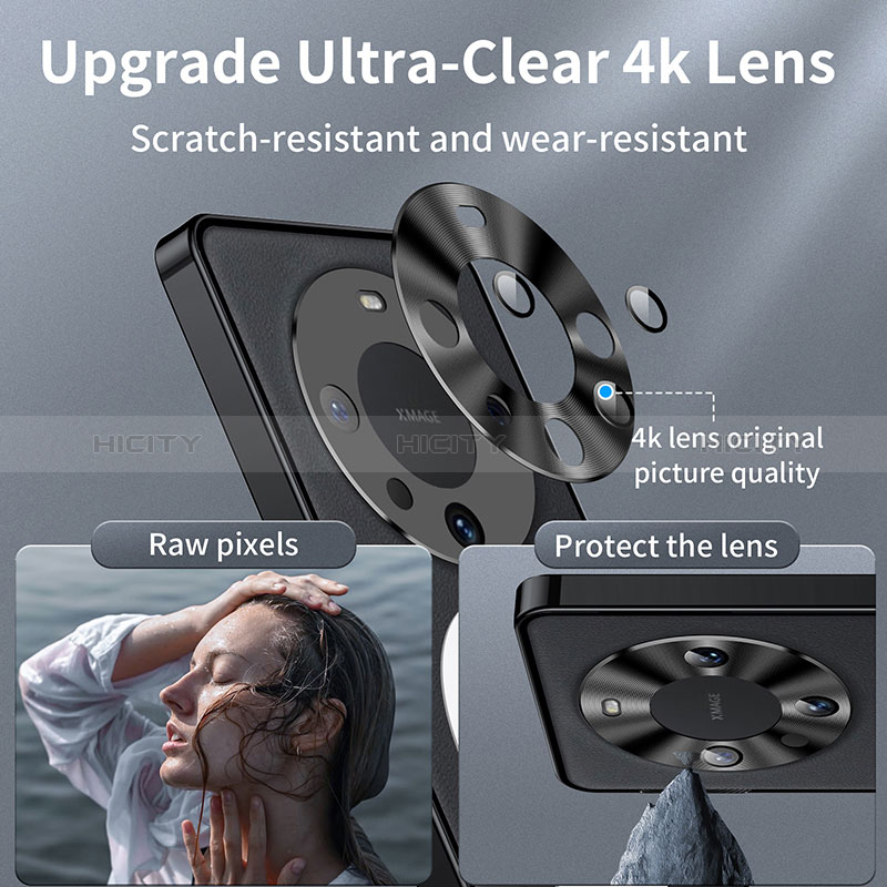 Custodia Lusso Metallo Laterale e Plastica Cover con Mag-Safe Magnetic per Huawei Mate 60 Pro Nero