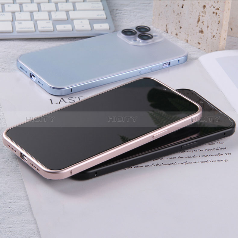 Custodia Lusso Metallo Laterale e Plastica Cover LF2 per Apple iPhone 13 Pro