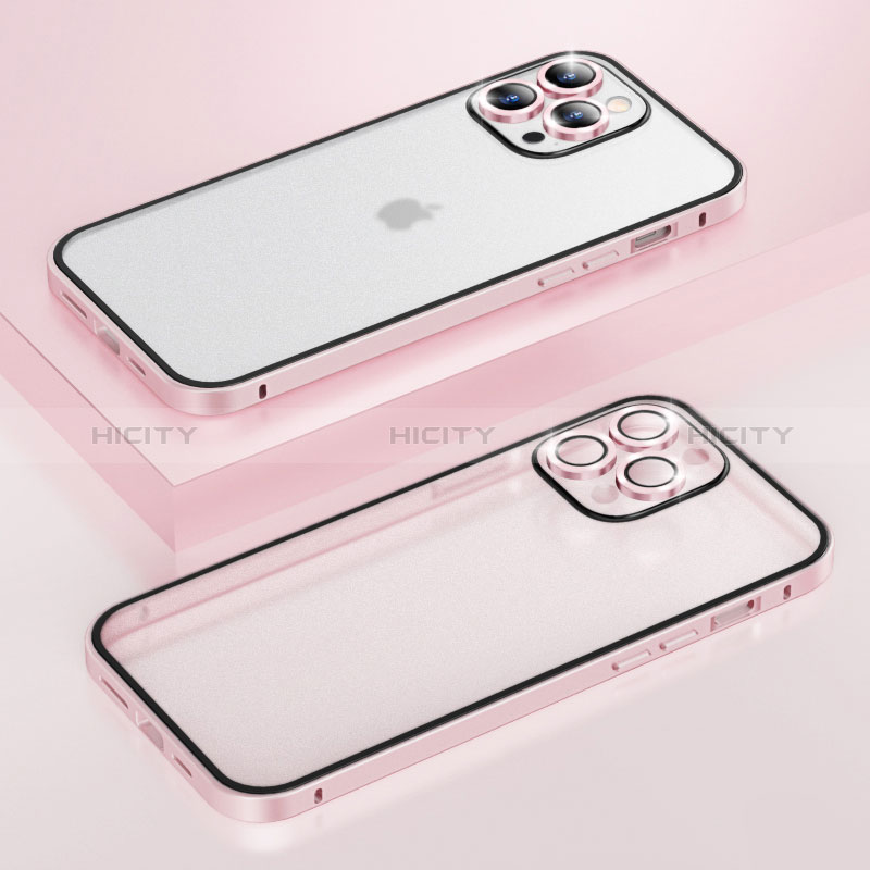 Custodia Lusso Metallo Laterale e Plastica Cover LF3 per Apple iPhone 13 Pro