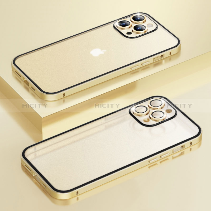 Custodia Lusso Metallo Laterale e Plastica Cover LF3 per Apple iPhone 13 Pro