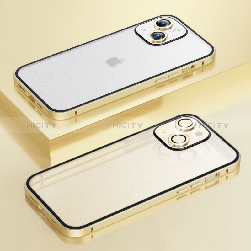 Custodia Lusso Metallo Laterale e Plastica Cover LF3 per Apple iPhone 15