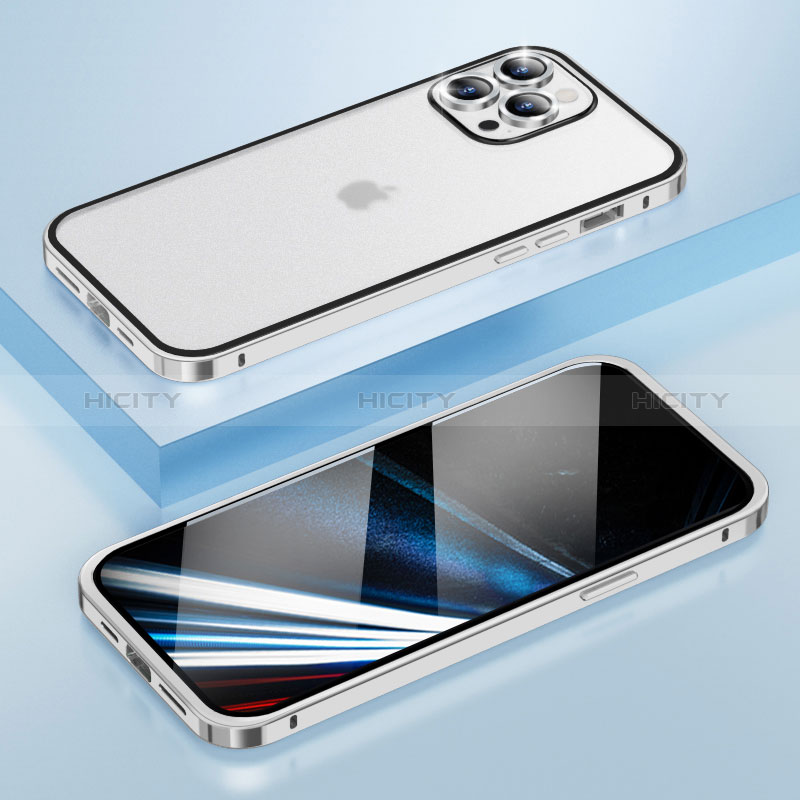 Custodia Lusso Metallo Laterale e Plastica Cover LF4 per Apple iPhone 13 Pro