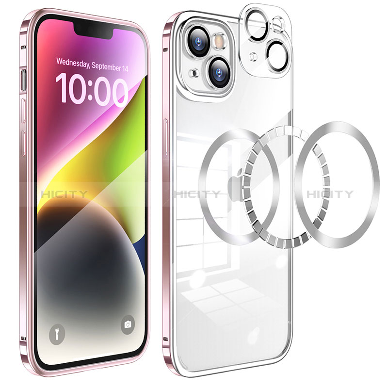 Custodia Lusso Metallo Laterale e Plastica Cover LF5 per Apple iPhone 14