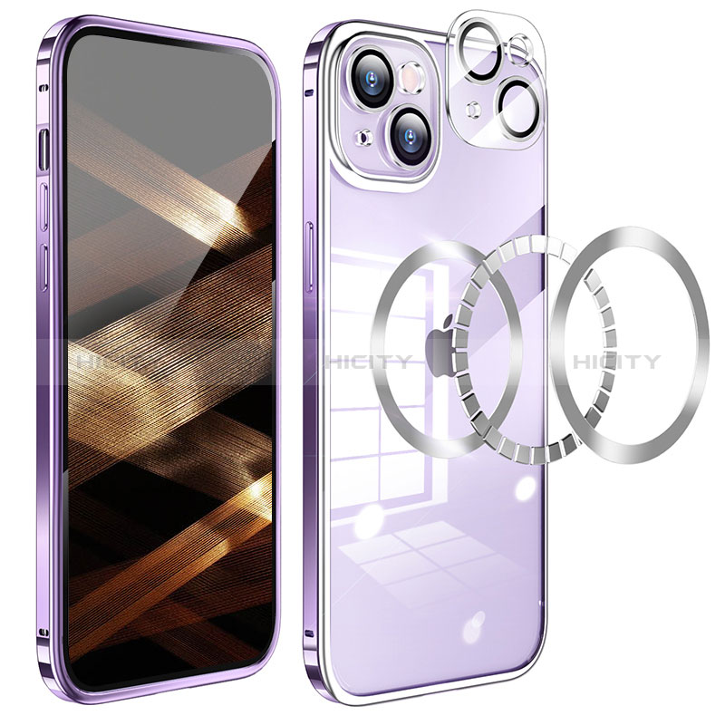 Custodia Lusso Metallo Laterale e Plastica Cover LF5 per Apple iPhone 15