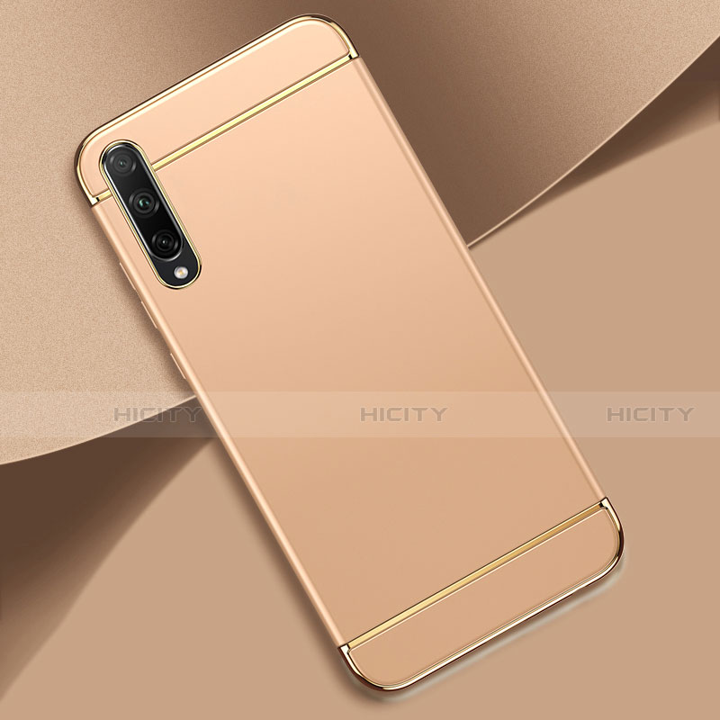 Custodia Lusso Metallo Laterale e Plastica Cover M01 per Huawei Enjoy 10S Oro