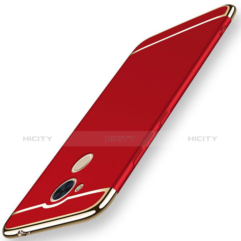 Custodia Lusso Metallo Laterale e Plastica Cover M01 per Huawei Enjoy 6S Rosso