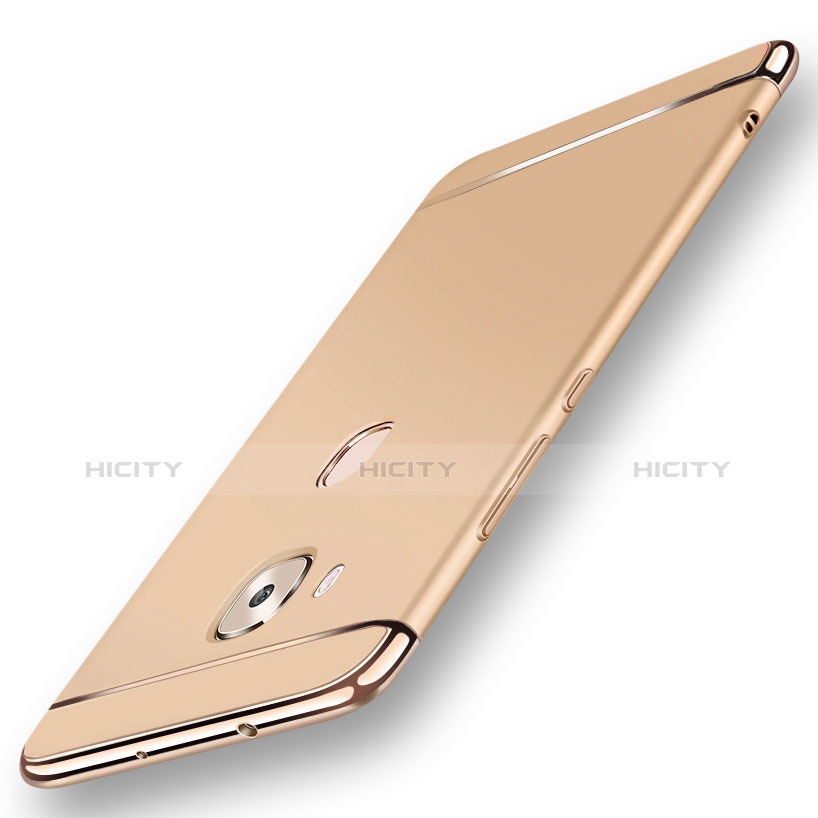 Custodia Lusso Metallo Laterale e Plastica Cover M01 per Huawei G7 Plus Oro