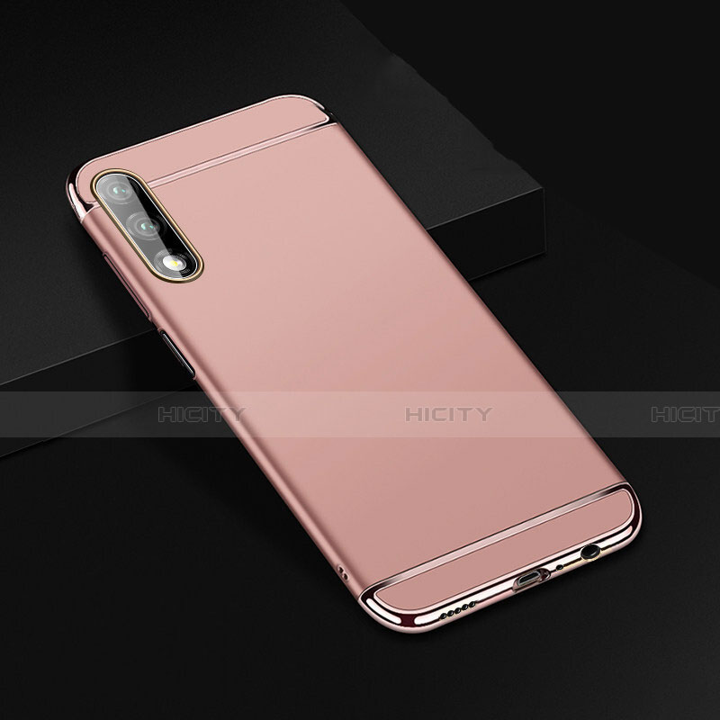 Custodia Lusso Metallo Laterale e Plastica Cover M01 per Huawei Honor 9X Oro Rosa