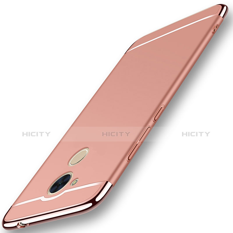 Custodia Lusso Metallo Laterale e Plastica Cover M01 per Huawei Honor V9 Play Oro Rosa