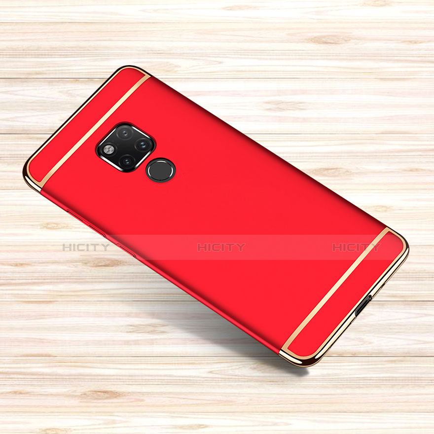 Custodia Lusso Metallo Laterale e Plastica Cover M01 per Huawei Mate 20 X 5G Rosso