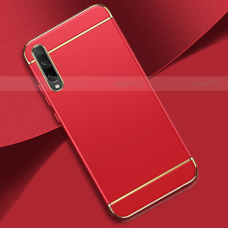 Custodia Lusso Metallo Laterale e Plastica Cover M01 per Huawei P smart S Rosso