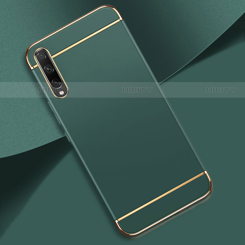 Custodia Lusso Metallo Laterale e Plastica Cover M01 per Huawei P smart S Verde